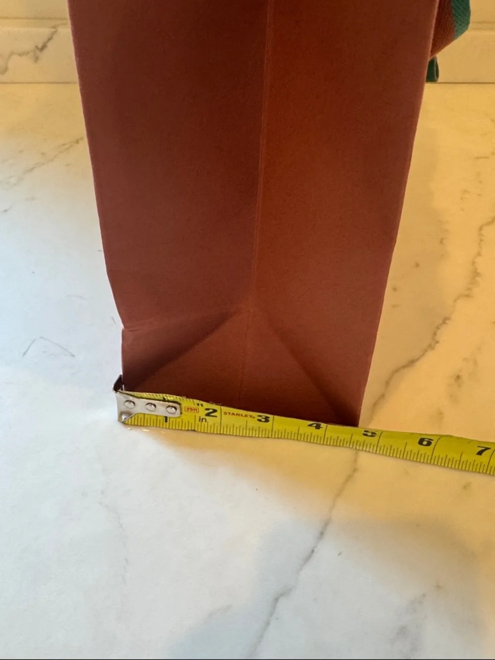 Loro Piana Brown shoppingBag with Teal-Trim Handles 12x9x5